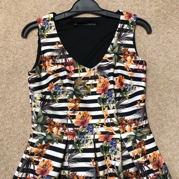 NWOT Striped Floral Dress - Picture 2 of 8